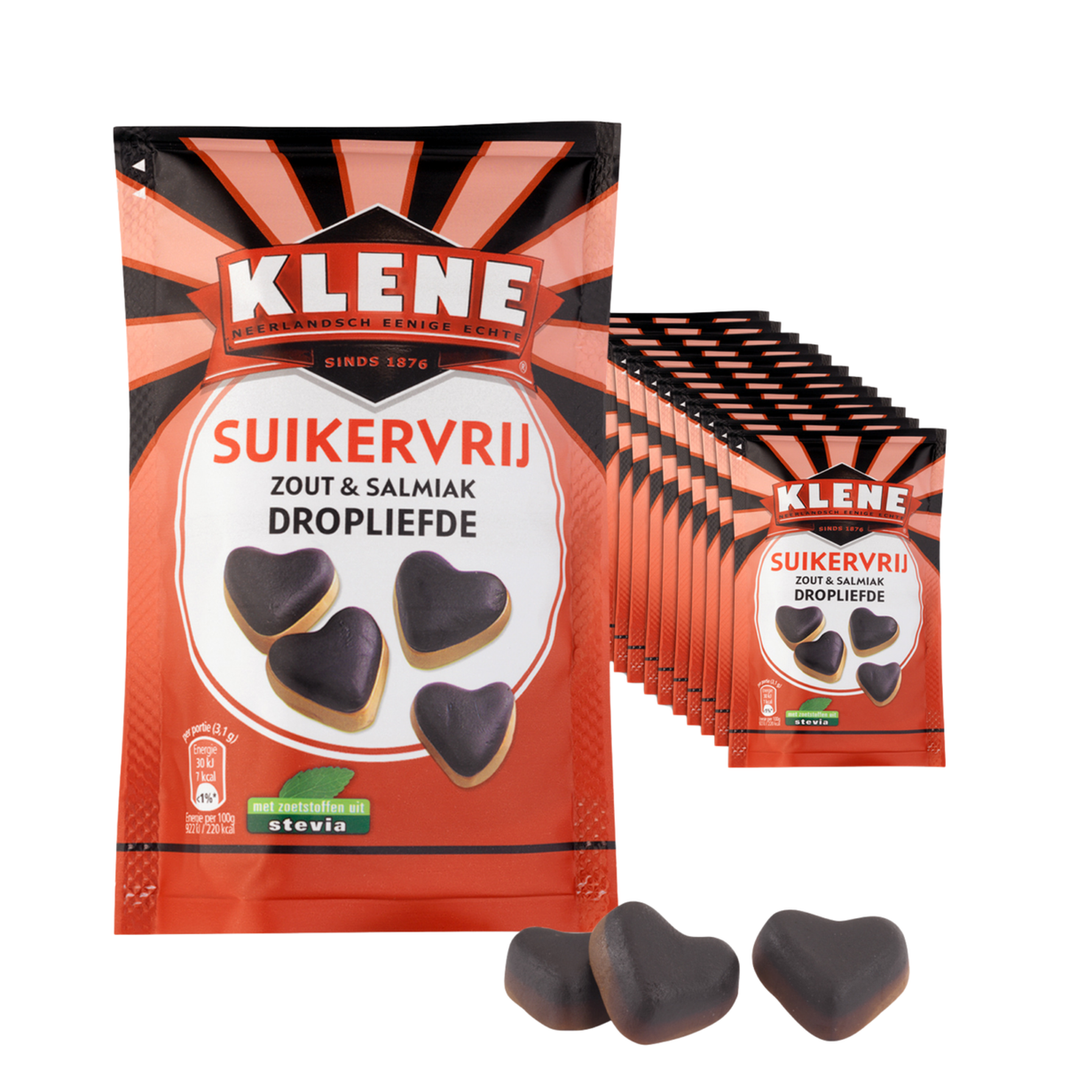 Klene bezcukrowa torebka z solą amoniakalną i lukrecją (12x 90gr)
