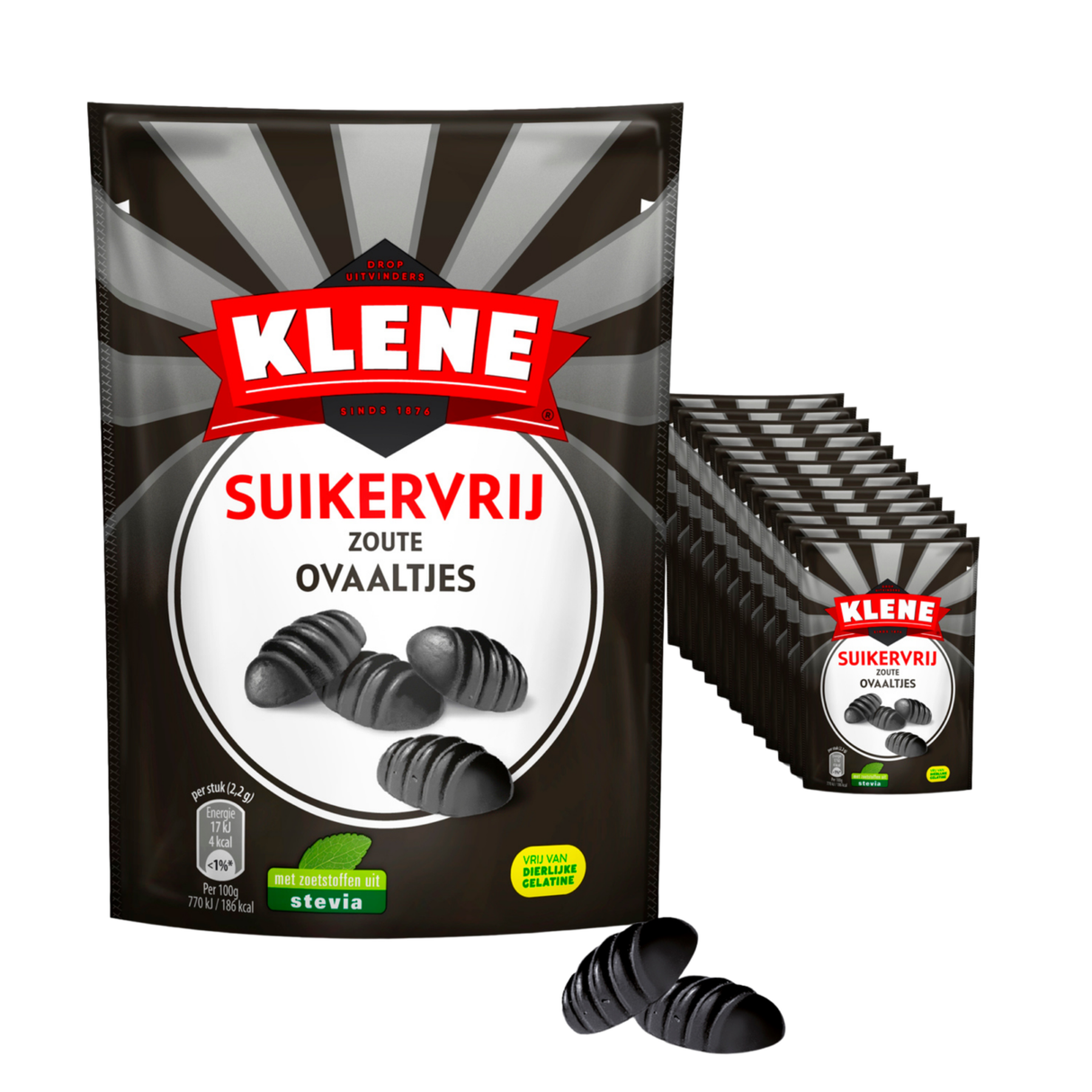 Klene słone owale bez cukru (12x 110gr)