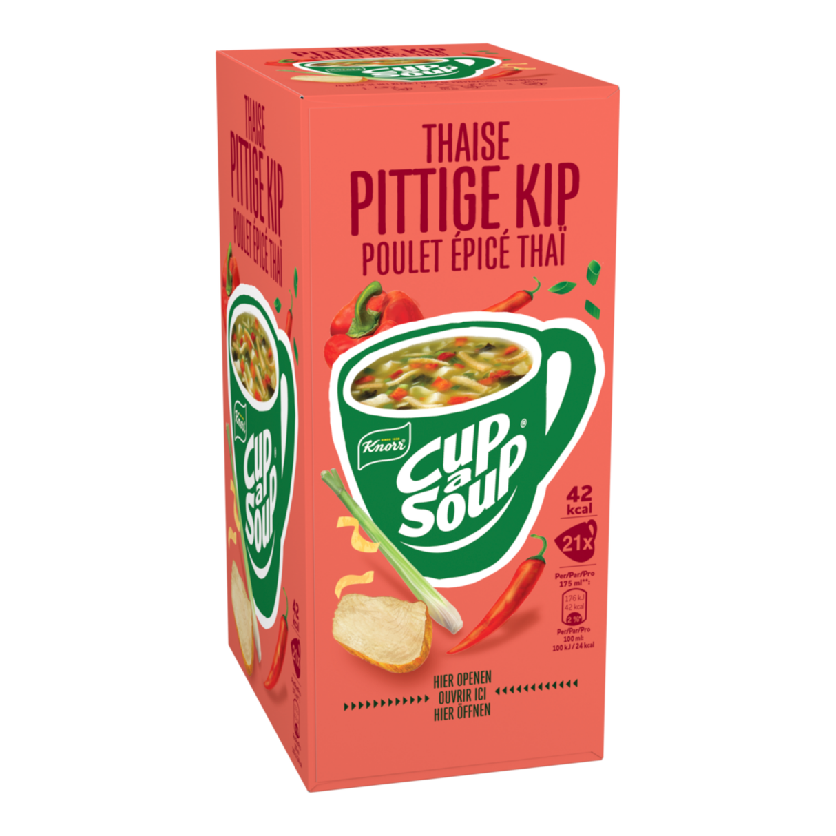 Knorr filiżanka zupy tajski pikantny kurczak (21x 175ml)