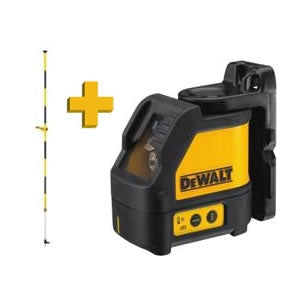 Dewalt dw088kpol kruislijnlaser | + de0882 laserkolom - dw088kpol-xj