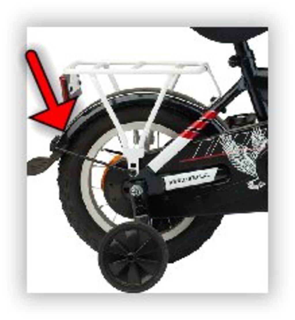 Batavus rear mudguard + bar 12.5 black