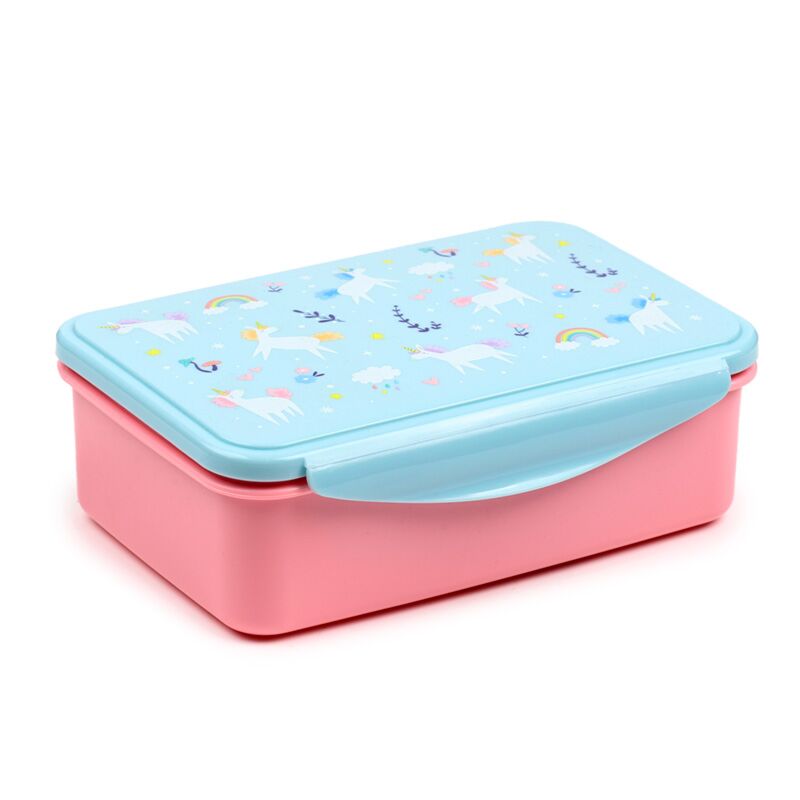 Unicorn magic clip lock lunch box