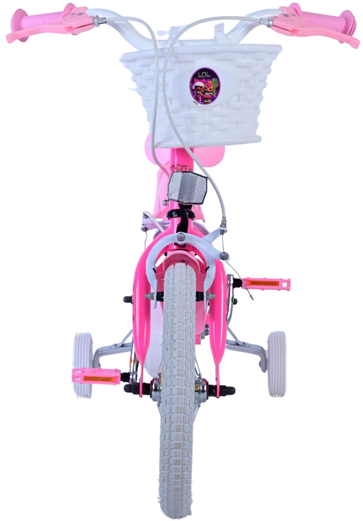 Volare dolls children's bicycle - girls - 14 inches - pink - two hand brakes