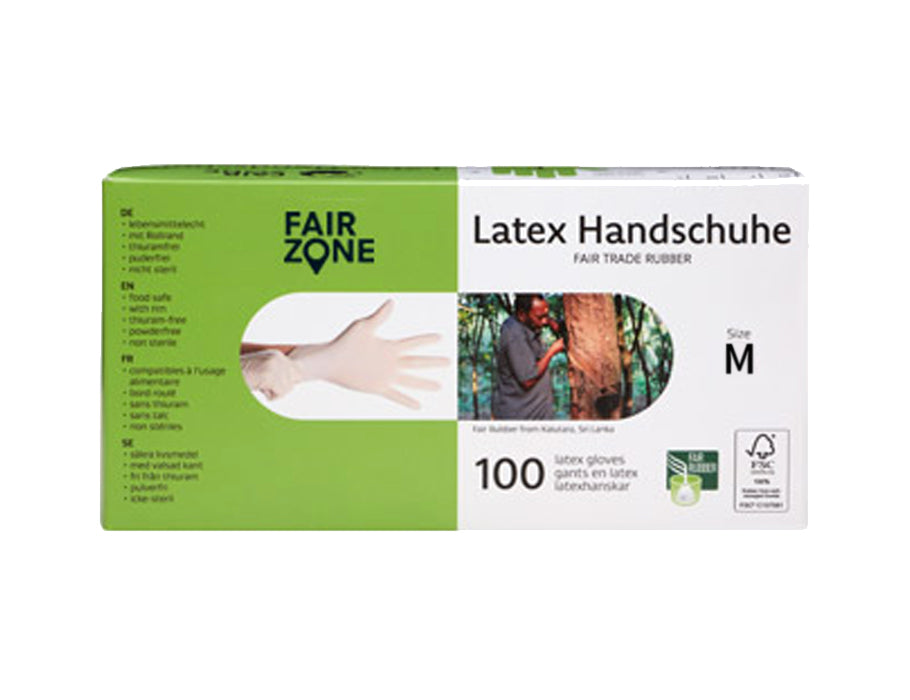 Guantes de látex de fairzone - 100 piezas