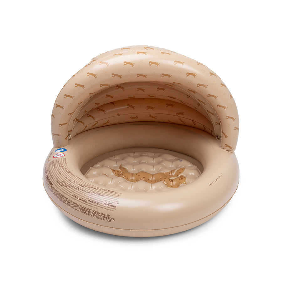 Roamer | Piscina marrone Ø 100 con tenda da sole