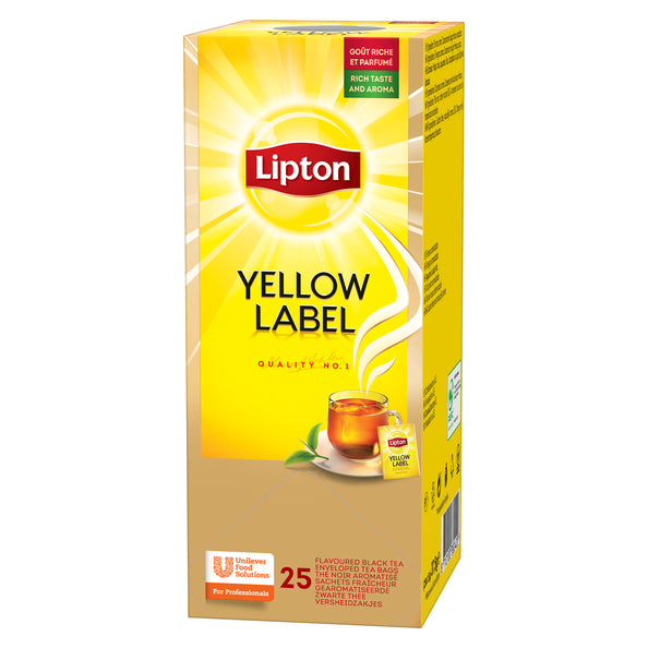 Lipton feel good selection tea yellow label (6x25 pieces)
