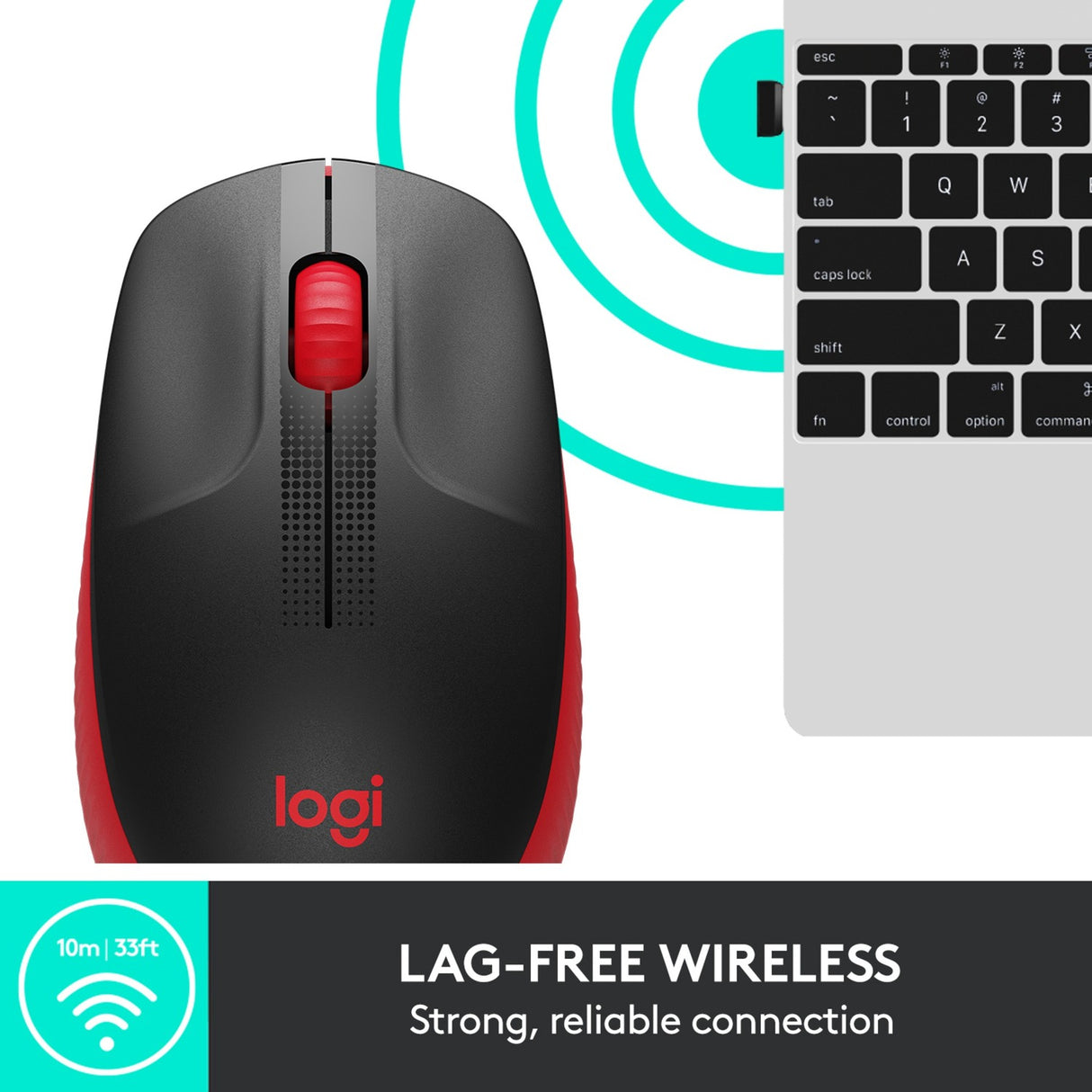 Logitech M190 Wireless Mouse i fuld størrelse