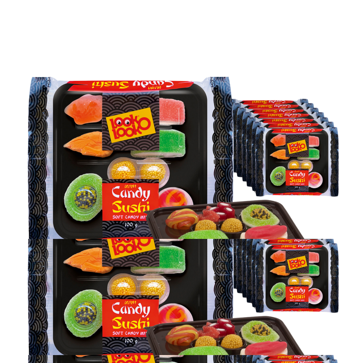 Look o look look-o-look mini candy sushi (7x 100gr)
