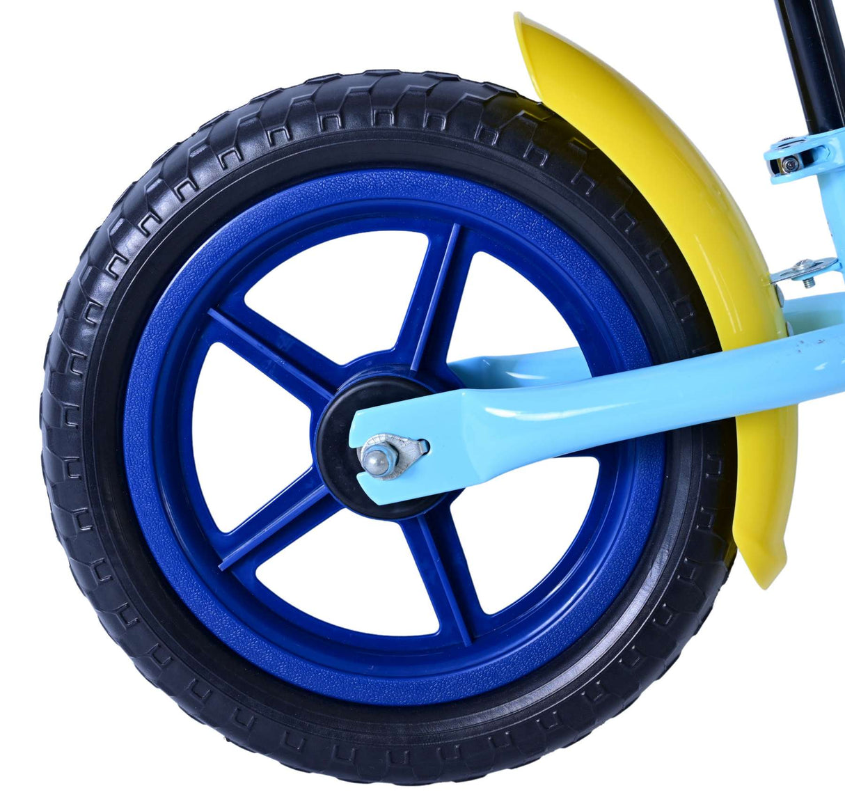 Spidey and a pair of spinning wheels with Spidey balance bike metal