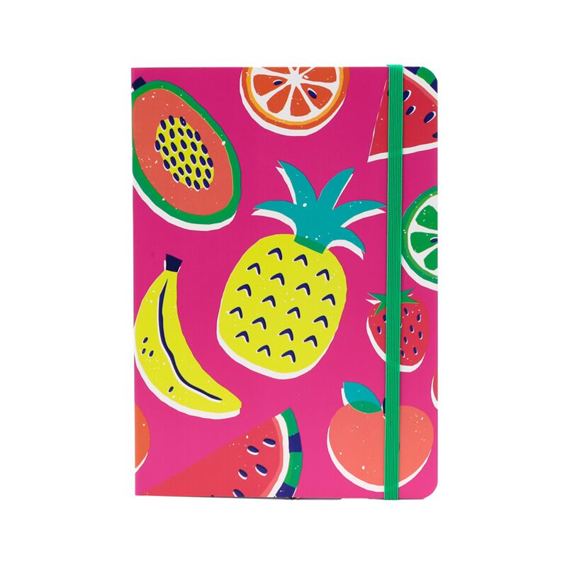 Summer fruit recycled a5 lined notebook