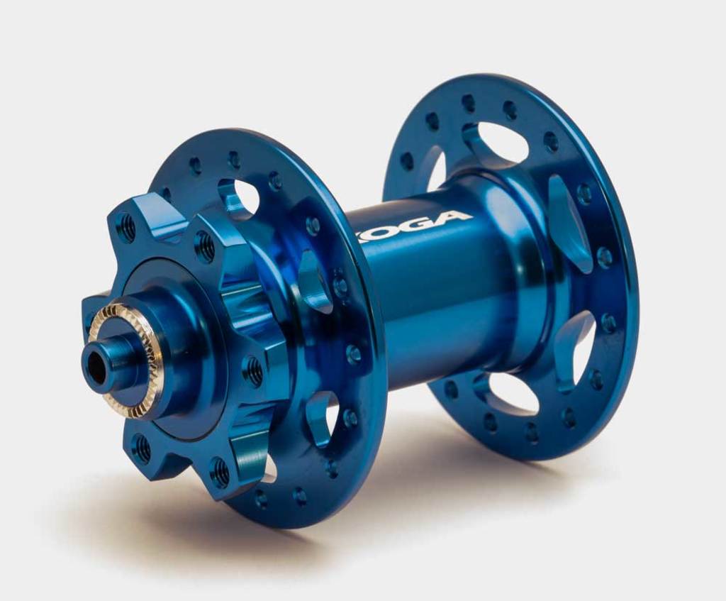 Koga front hub dc81 32h blue jy-010 ano.