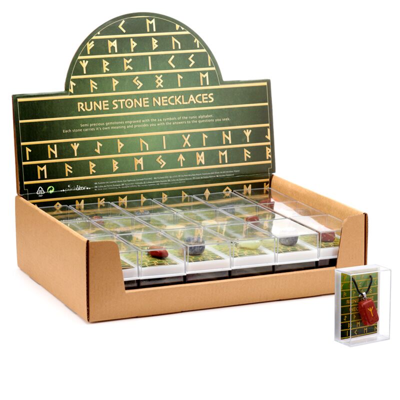 Collar con colgante de piedra rúnica