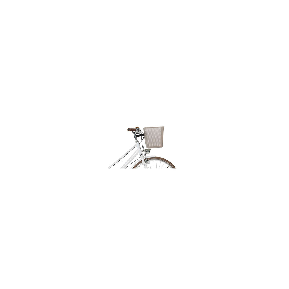 Cesta de bicicleta de albahaca Bilbao con montaje fijo 26 x 22 x 27 cm - Metálico desnudo
