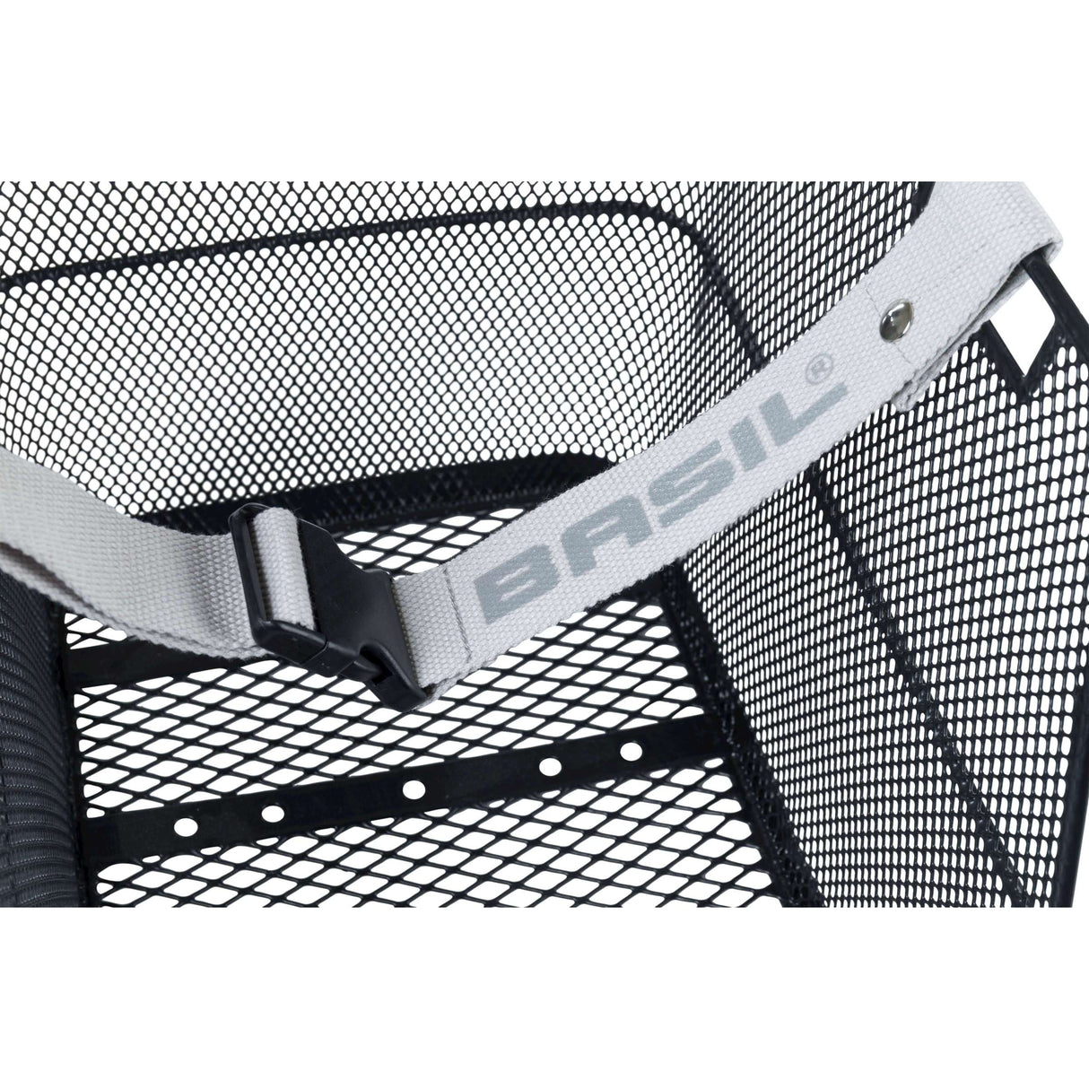 Basil Class - school bag bicycle basket - rear - black