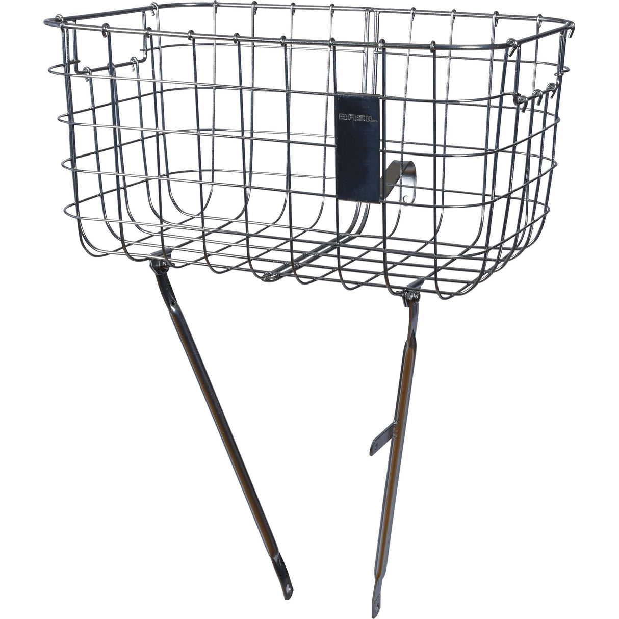 Basil Robin - bicycle basket - front - black