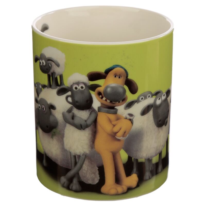 Taza de porcelana la oveja Shaun - verde