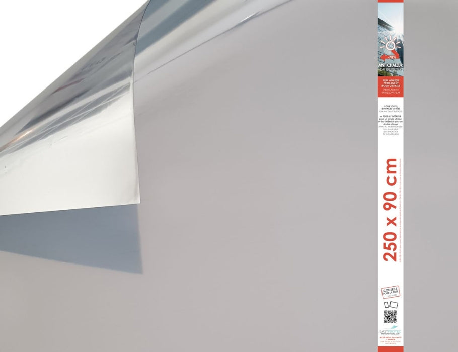 Película autoadhesiva para ventanas Maclean - resistente al calor - 90x250cm