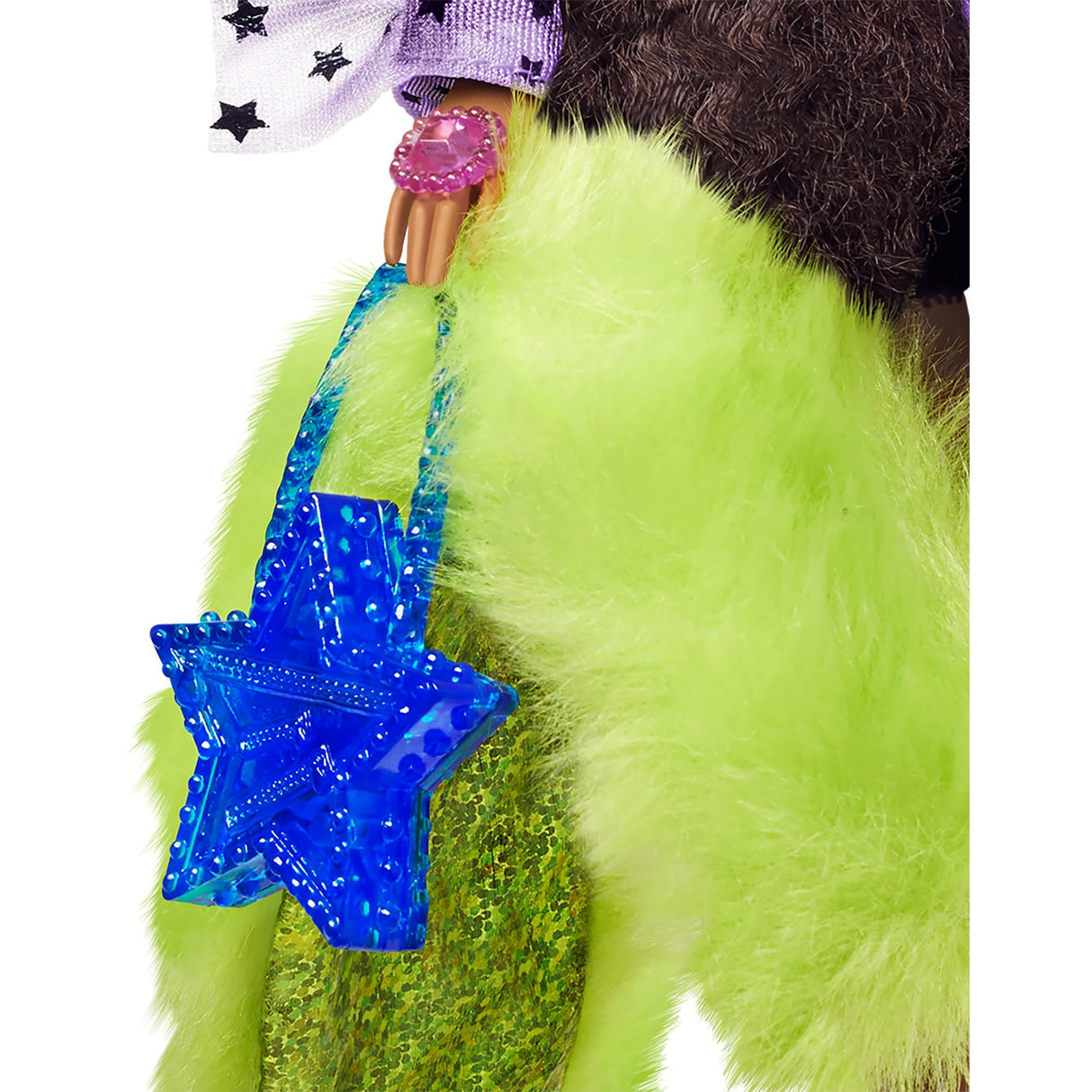 Mattel Extra Doll 7 Top Furry Shrug con Pet Pomerani