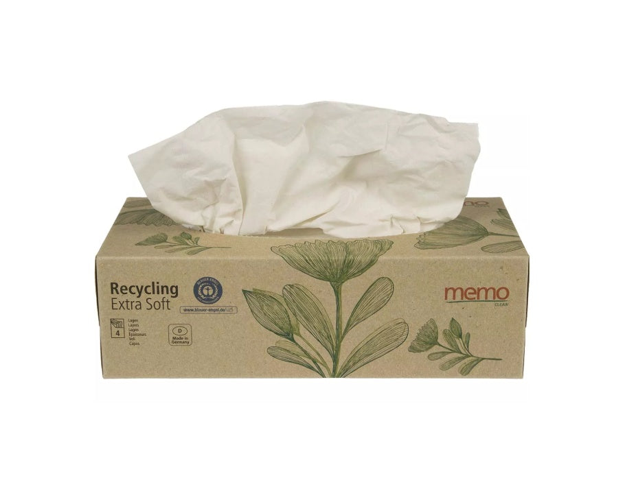 Memo tissues - recycling extra soft - 100 pcs.
