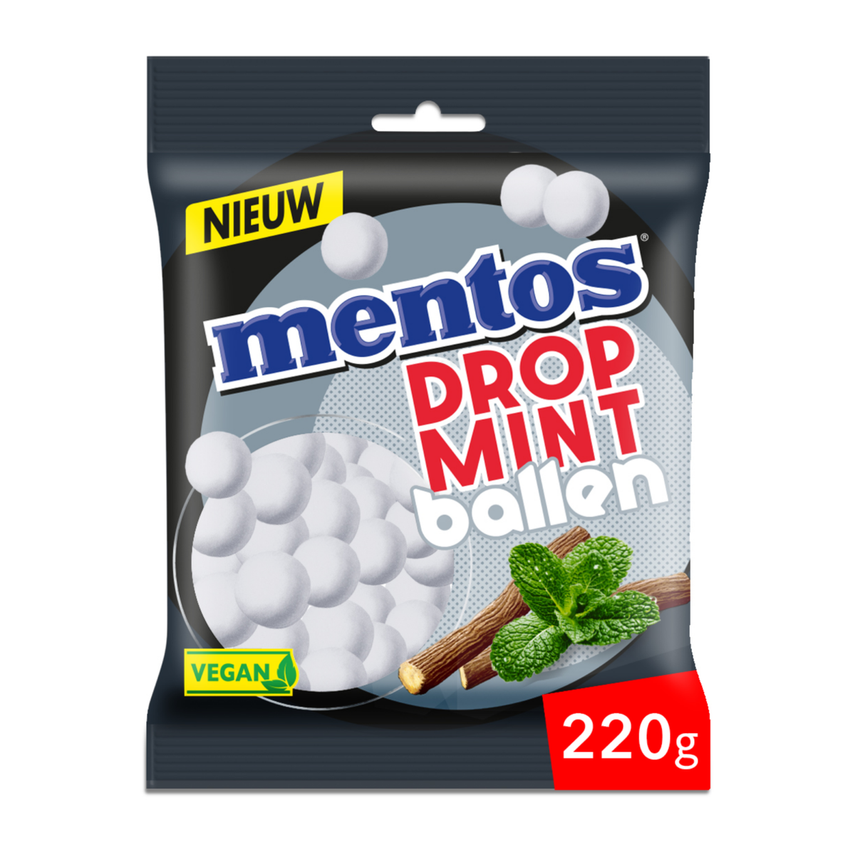 Torba Mentos lukrecjowo-miętowe kulki (12x 220gr)