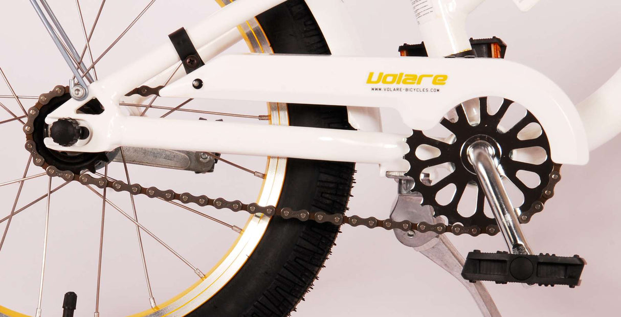 Volare Miracle Cruiser Children's Bicycle - Girls - 16 pouces - White - Prime Collection