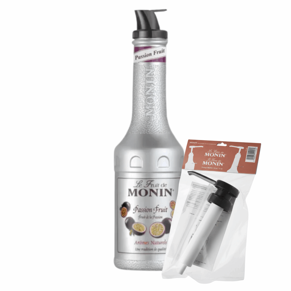 Monin puree passion fruit + pompje