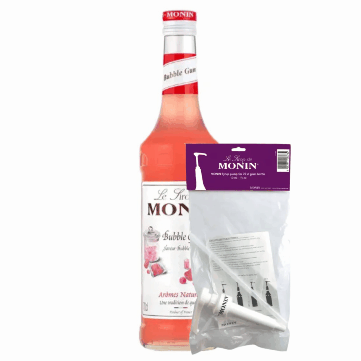 Monin sirope chicle (70 cl) + dosificador de sirope (10ml)
