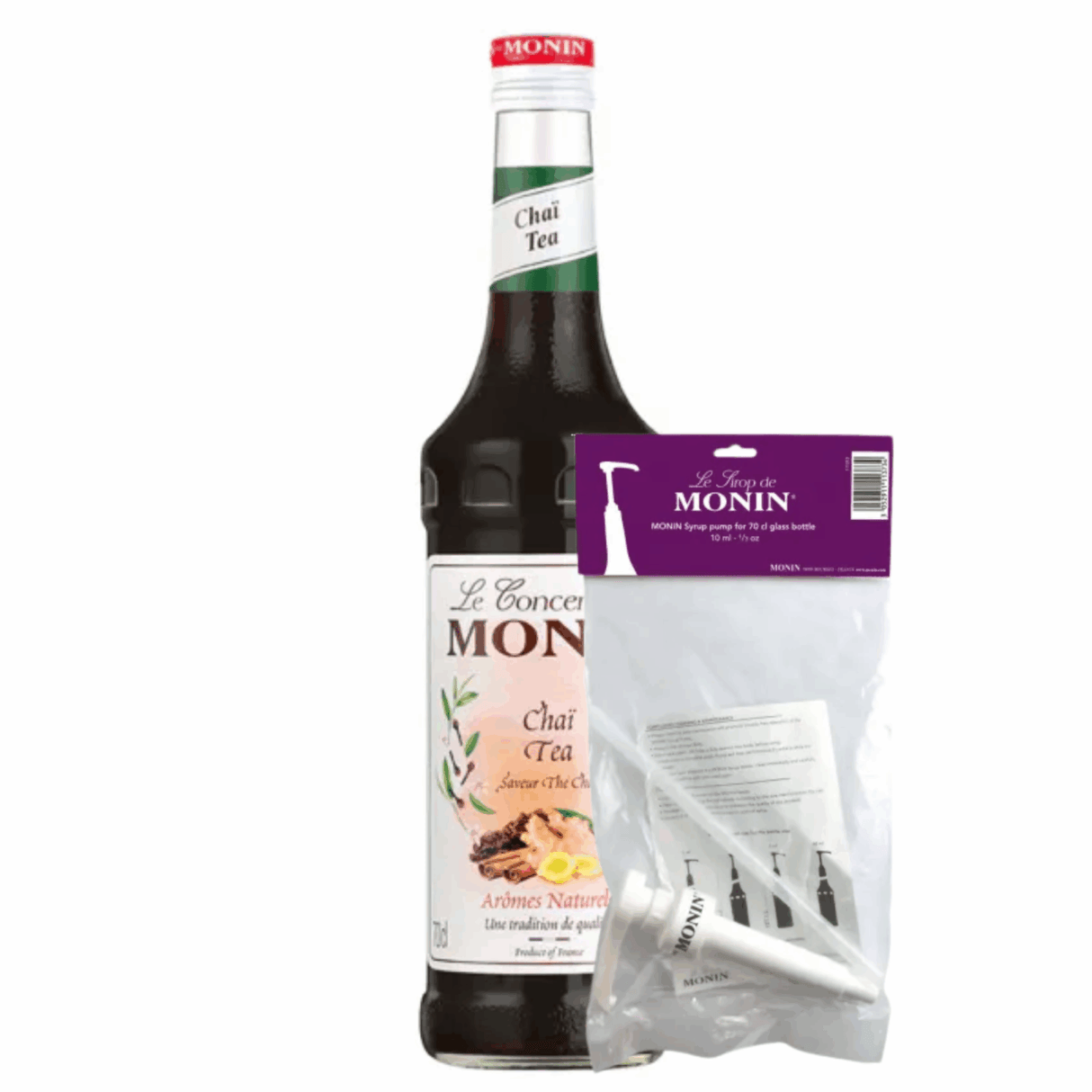 Sirope Monin té chai (70 cl) + dosificador (10ml)