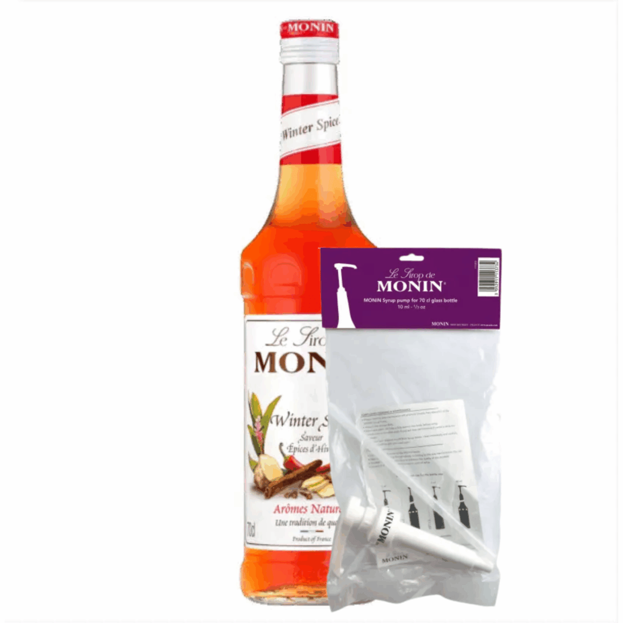 Monin syrup winter spice (70 cl) + syrup pump (10ml)