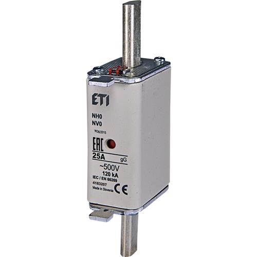 Eti Bladesicherung 25a - 500V din nh0 gg | 3 Stéck