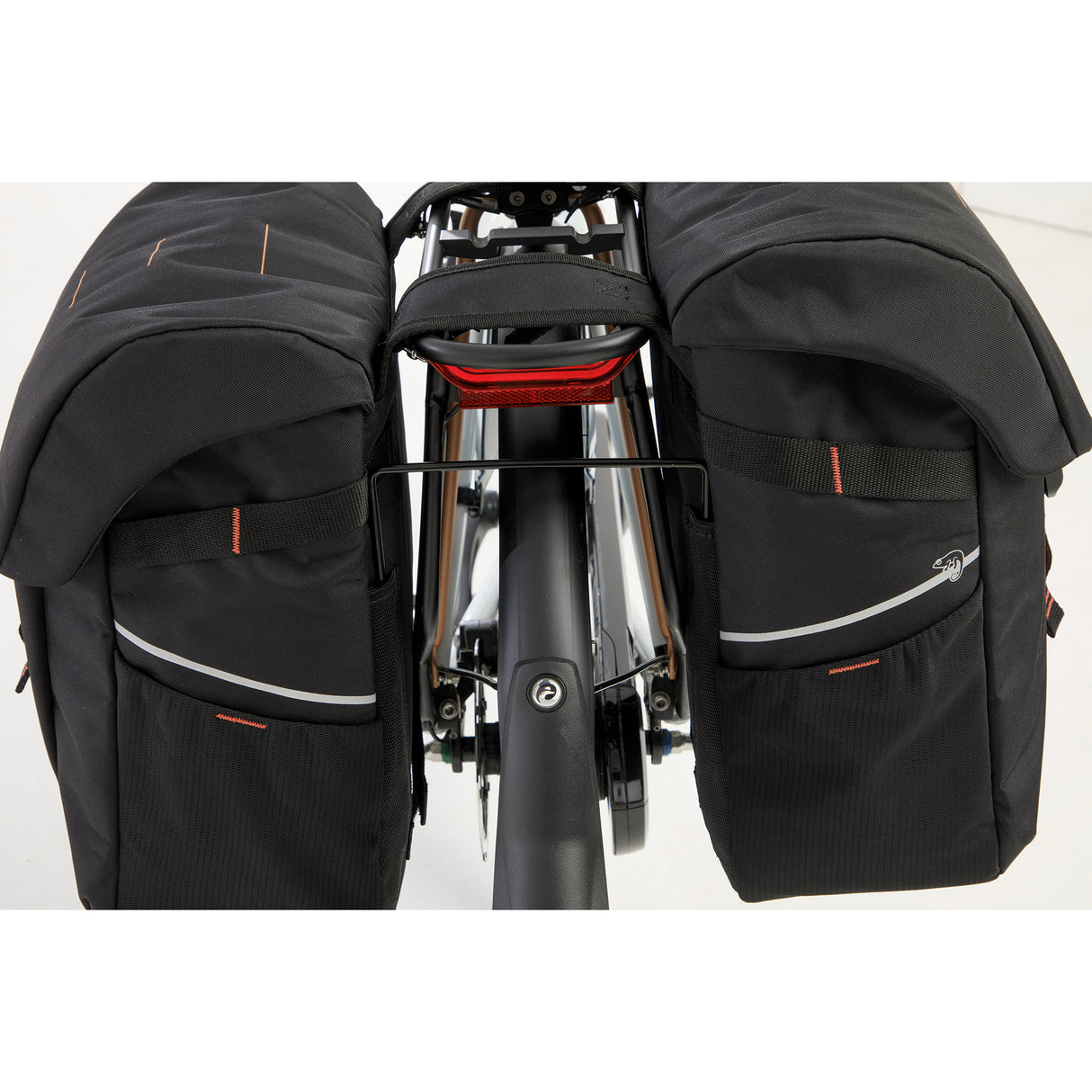 Newlooxs tas new looxs vigo dubbel | zwart oranje | 40l