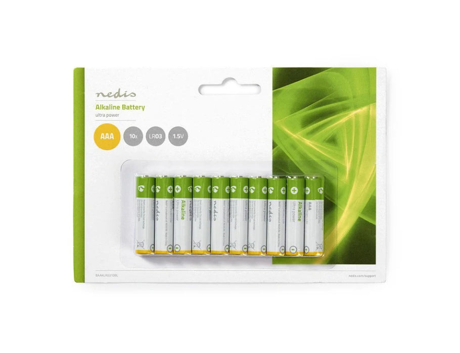 Nedis aaa battery - alkaline - 10 pieces