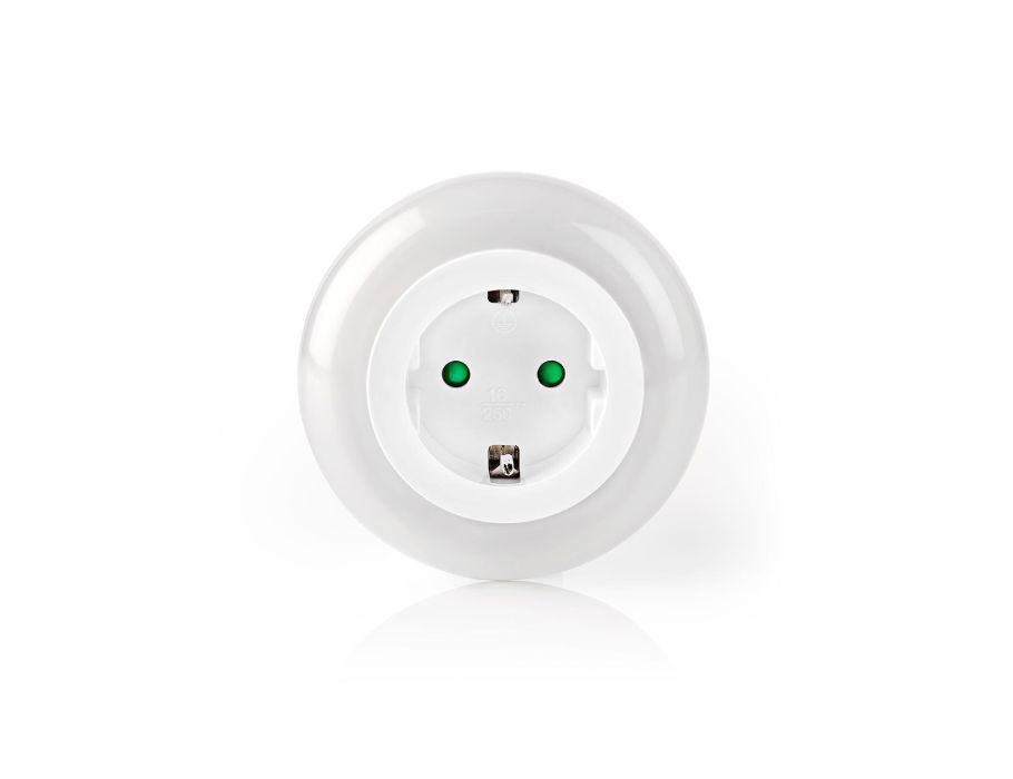 Nedis Night Light Plug + Socket Day Night Sensor 2 Färger