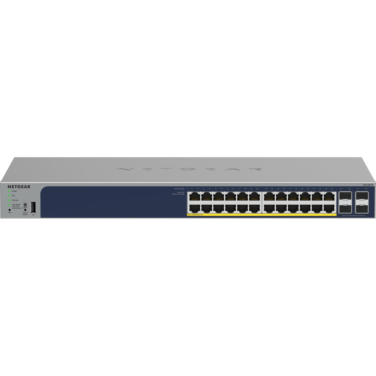 Netgear 24-Port-Gigabit-Ethernet-PoE+-Switch mit 4