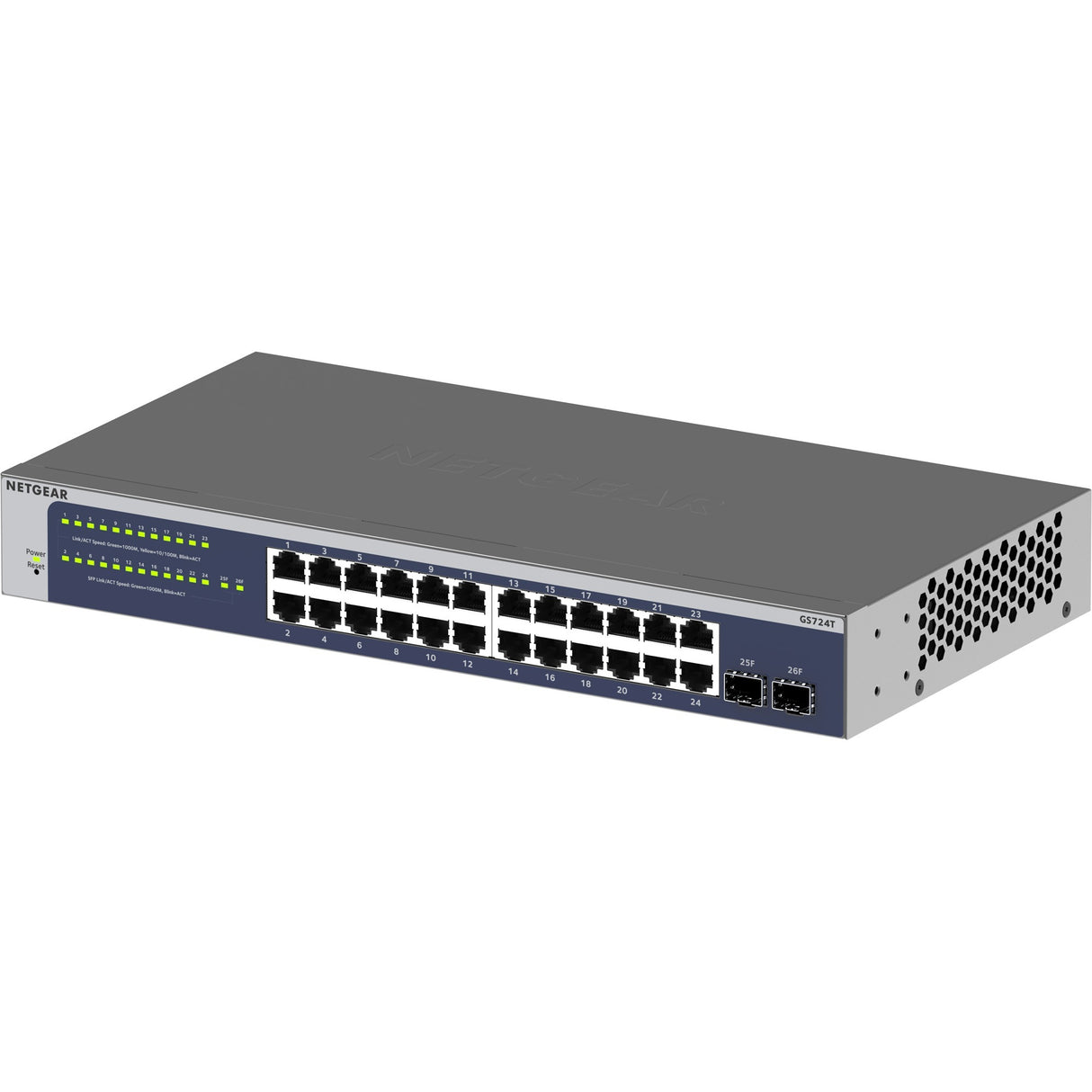 Netgear 24-portars gigabitswitch (gs724tv6)