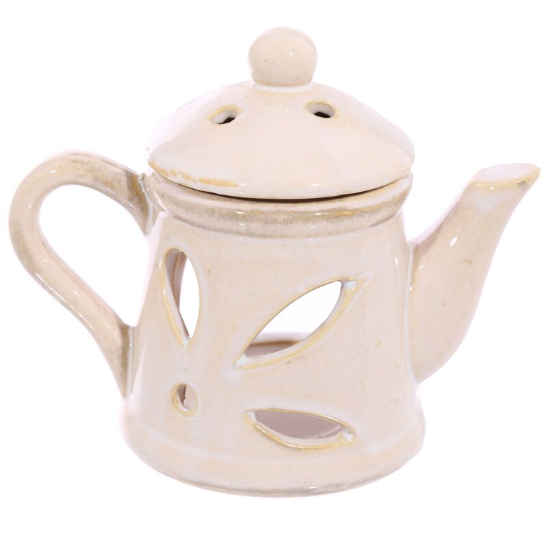Ceramic teapot scented burner with lid