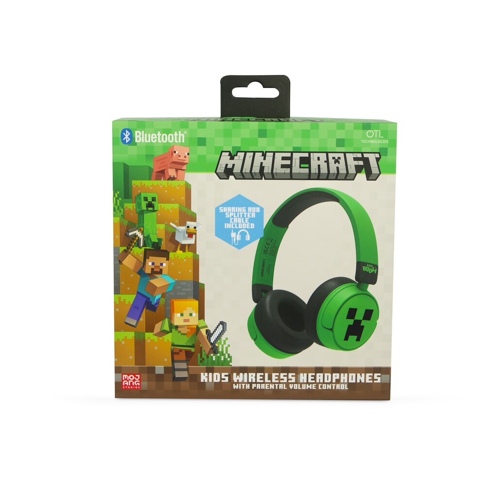 Otl technologies bluetooth headphones minecraft (mc1231)