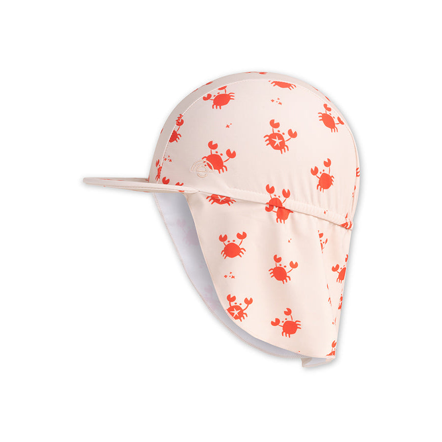 Crabby | beige red UV sun hat