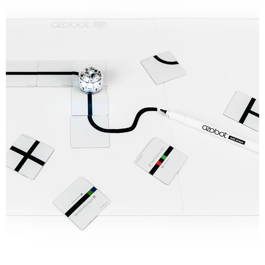 Ozobot цветно кодирани магнити: основен комплект