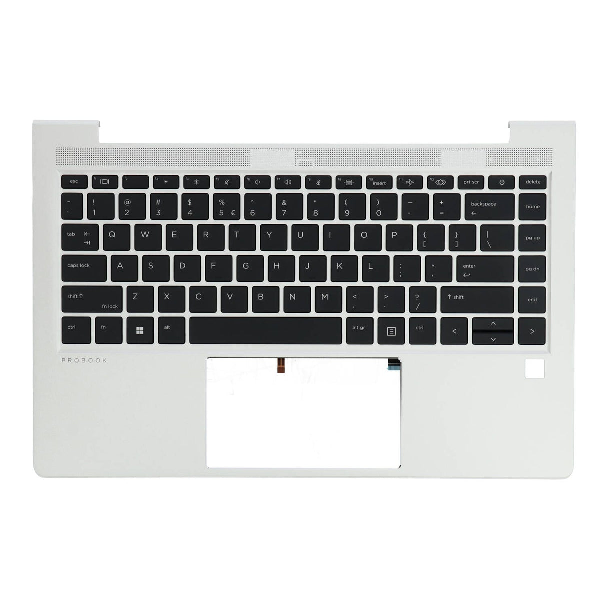 HP Laptop Keyboard Qwerty US + Top Cover, Backbelyst