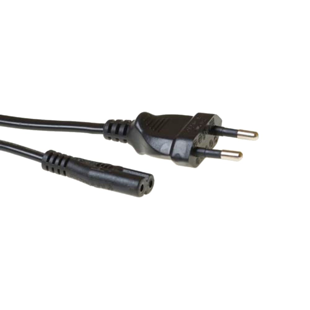 Act power cord euro male - c7 female black 1 m
