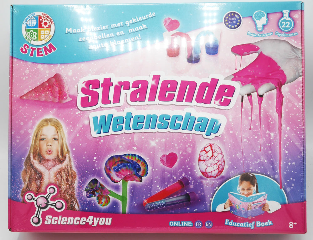 Science 4 You radiant science set with colored bubbles and salty flowers.