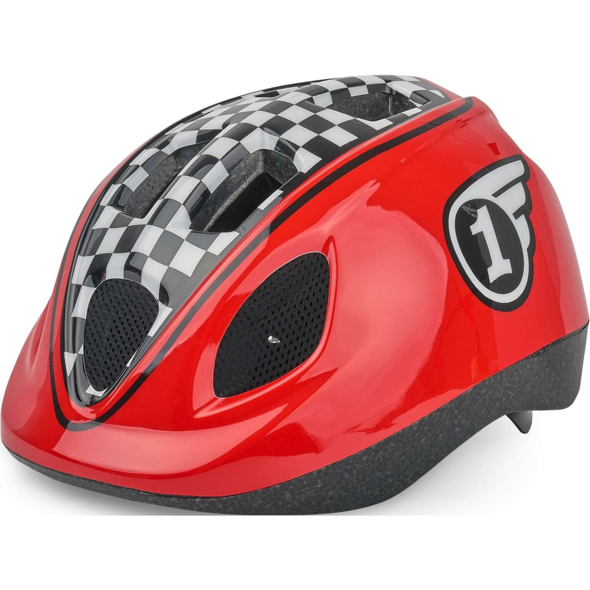 Polisport Children's Race Helmet. Size: XS (46-53 cm), Color: Red Black