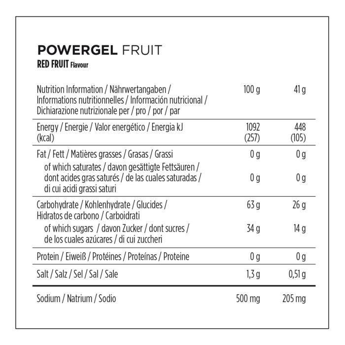 Powerbar powergel fruit (24 x 41gr) - red fruit
