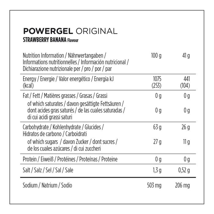 Powerbar powergel original (24 x 41gr) - strawberry-banana