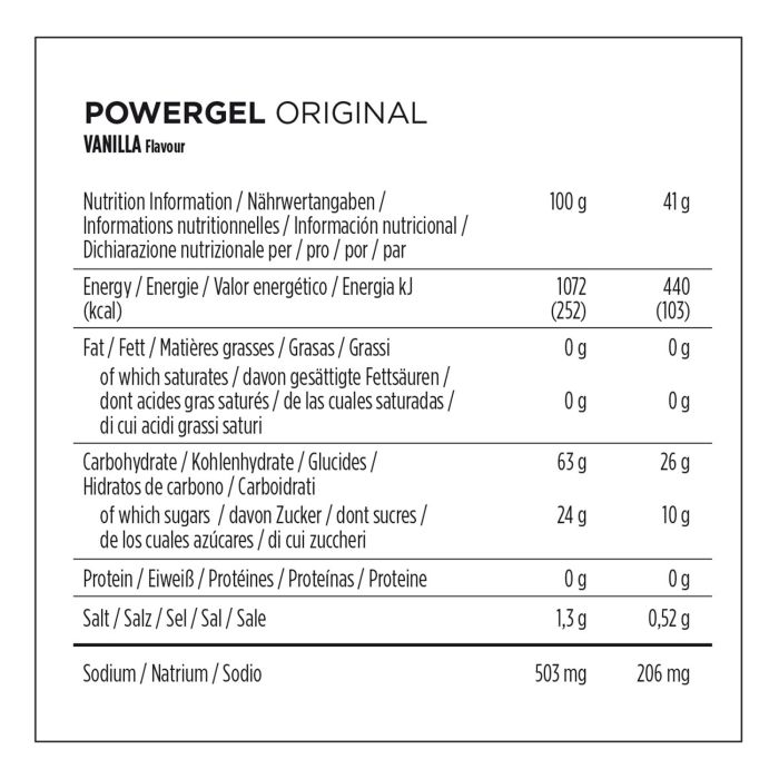 Powerbar powergel original (24 x 41gr) - vanilla