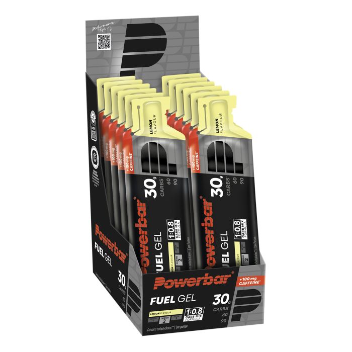 Powerbar fuel gel 30 (12 x 50ml) - lemon (caffeine)