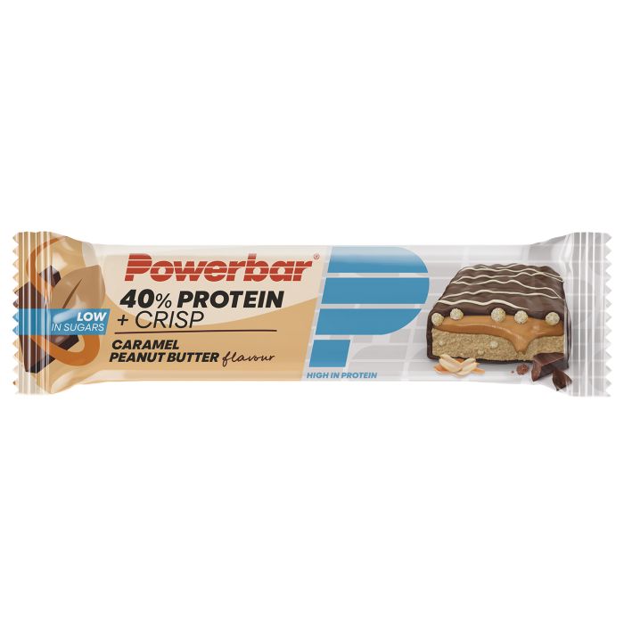 Powerbar 40% protein+ crisps (12 x 40gr) - caramel peanut butter