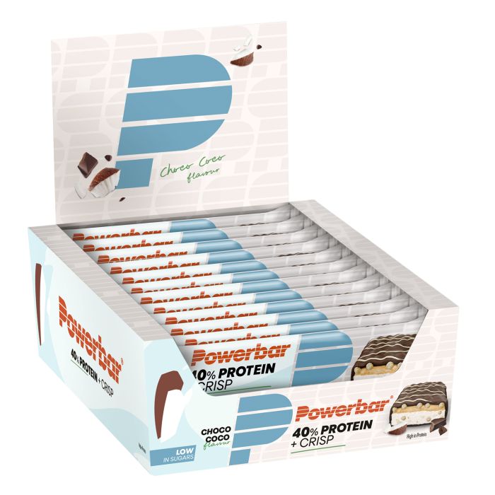 Powerbar 40% protein+ crisps (12 x 40gr) - choco coco