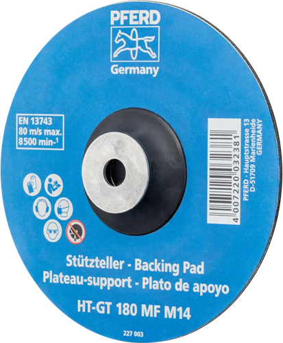 Pferd steunschijf 180mm m14